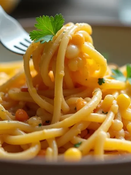 Healthy Chipotle Sweet Corn Fettuccine The Best Recipe!