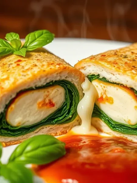Baked Mozzarella Chicken Rolls: Easy, Cheesy Dinner Recipe