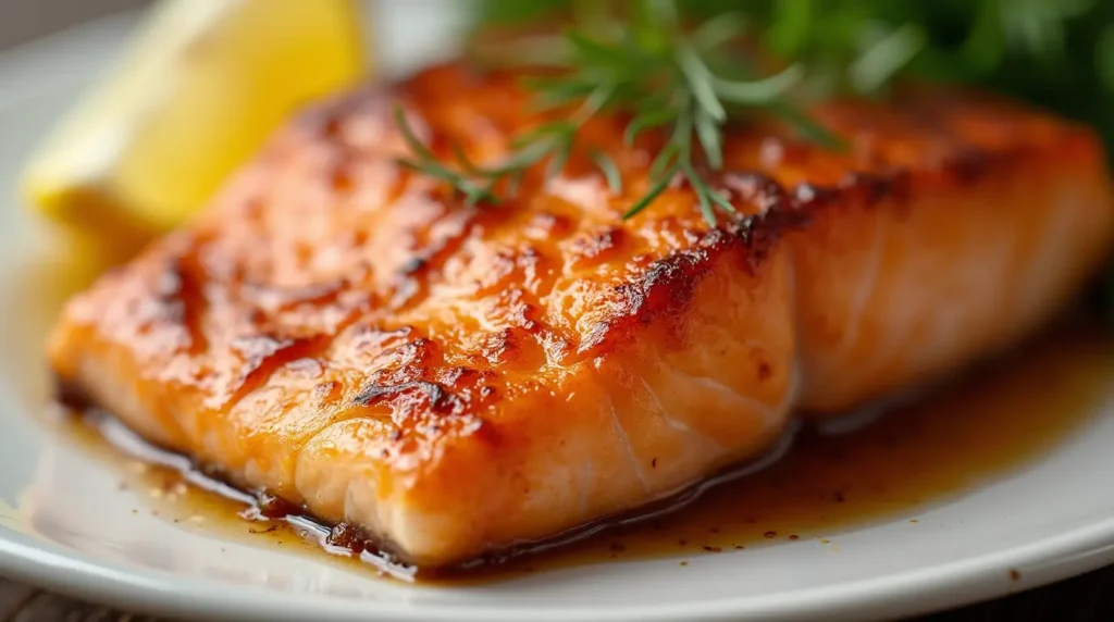 caramelized salmon
