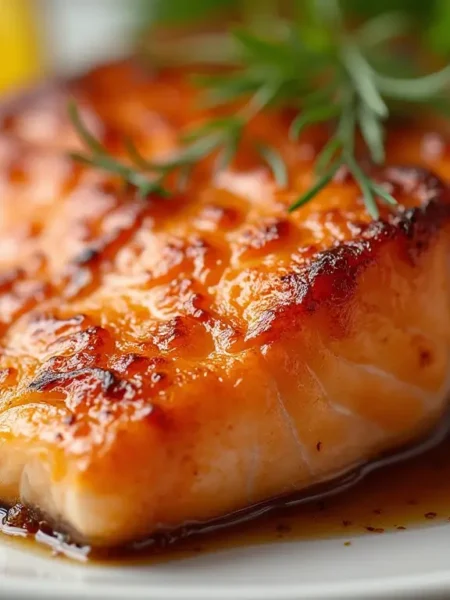 caramelized salmon