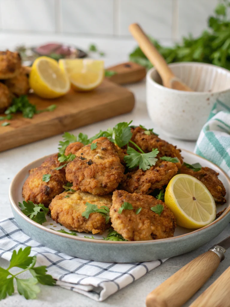 chicken fritters recipe
