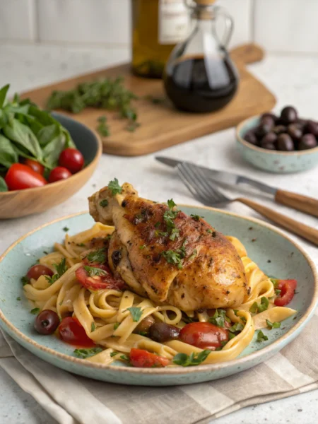 chicken thigh and pasta recipes
