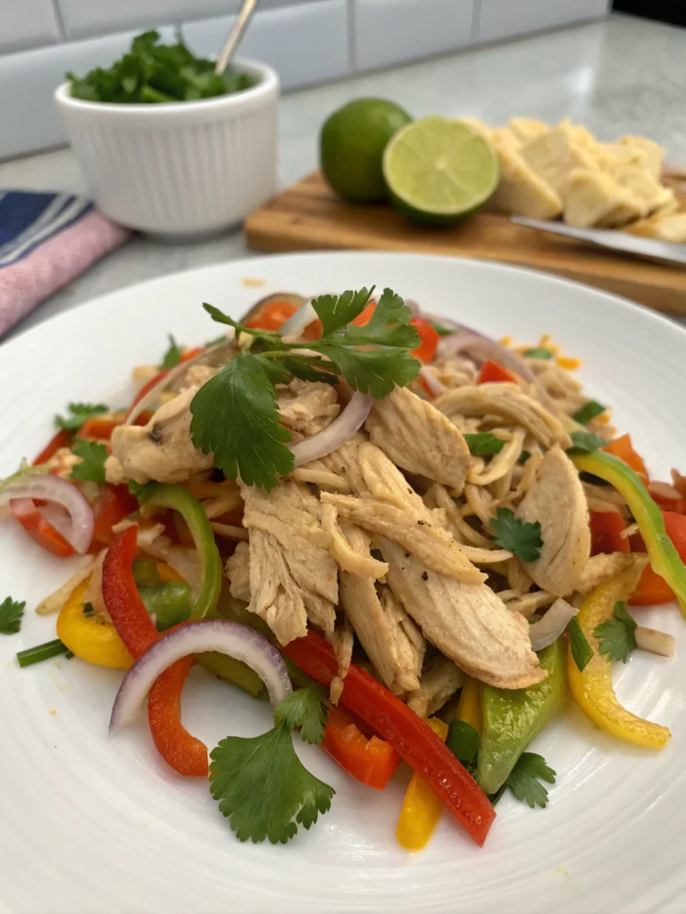healthy shredded chicken recipes
