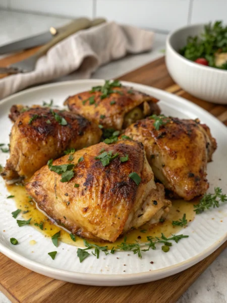 oven baked chicken thighs recipe