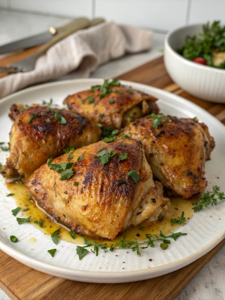 oven baked chicken thighs recipe