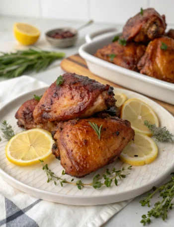 smoked chicken thighs recipe