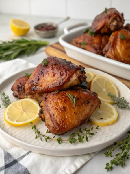 smoked chicken thighs recipe