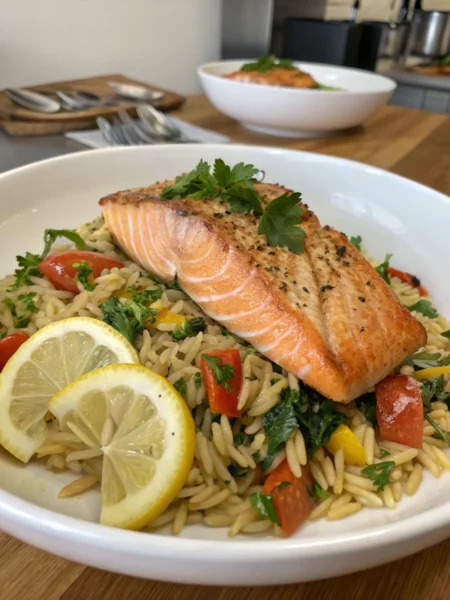 salmon and orzo recipes