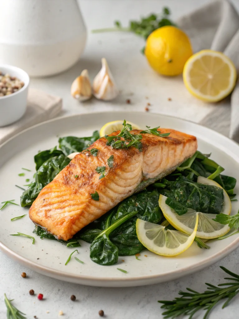 salmon and spinach recipe